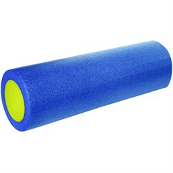B31511-1 Ролик для йоги полнотелый 2-х цветный (синий/желтый) 45х15см.