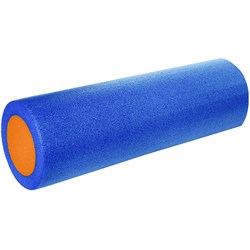 B31511-2 Ролик для йоги полнотелый 2-х цветный (синий/оранжевый) 45х15см. - фото 22033