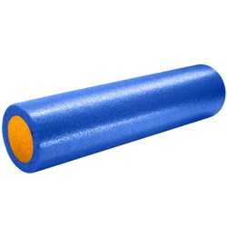 B31512-2 Ролик для йоги полнотелый 2-х цветный (сине/оранжевый) 60х15см.