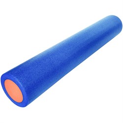 B31513 Ролик для йоги полнотелый 2-х цветный (сине-оранжевый) 90х15см.
