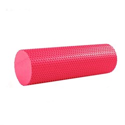 B31601-3 Ролик массажный для йоги (красный) 45х15см.