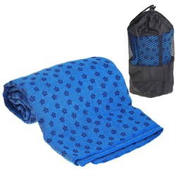 C28849-3 Полотенце для Йоги 183х63 (синее) с сумкой для переноски - фото 22090