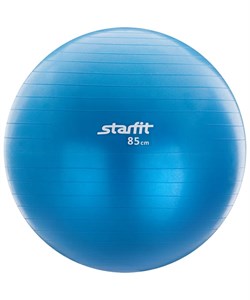 Мяч гимнастический GB-102 с насосом 85 см, антивзрыв, синий - фото 26488