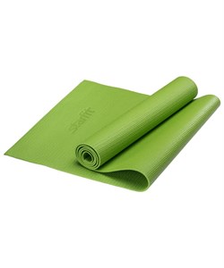 Коврик для йоги FM-101, PVC, 173x61x0,4 см, зеленый - фото 26791
