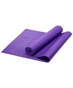 Коврик для йоги FM-101, PVC, 173x61x0,6 см, фиолетовый - фото 26800