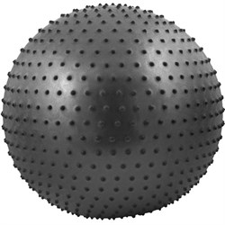 FBM-55-8 Мяч гимнастический Anti-Burst массажный 55 см (черный) - фото 26955