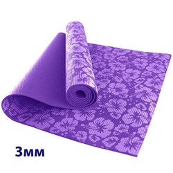 HKEM113-03-PURPLE Коврик для йоги 3 мм-Фиолетовый (12) - фото 27060