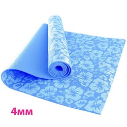 HKEM113-04-BLUE Коврик для йоги 4 мм-Голубой (12) - фото 27061