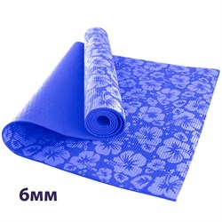 HKEM113-06-NAVY Коврик для йоги 6 мм-Синий (12) - фото 27074