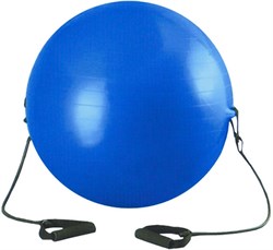 Мяч гимнастический с эспандером 75 см - фото 28265