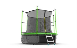 EVO JUMP Internal 8ft Green + Lower net Батут с внутренней сеткой и лестницей диаметр 8ft зеленый + нижняя сеть - фото 34473