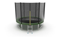 EVO JUMP External 10ft Green Батут с внешней сеткой и лестницей диаметр 10ft зеленый - фото 34487