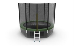 EVO JUMP External 10ft Green + Lower net Батут с внешней сеткой и лестницей диаметр 10ft зеленый + нижняя сеть - фото 34500