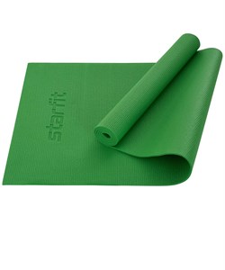 Коврик для йоги и фитнеса FM-101, PVC, 173x61x0,5 см, зеленый - фото 38488