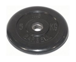 Диск обрезиненный BARBELL MB (металлическая втулка) 5 кг / диаметр 51 мм - фото 67363