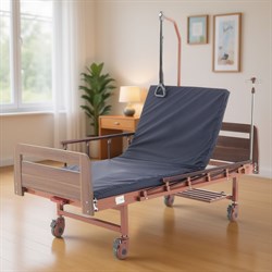 Кровать механическая Med-Mos Е-17В (ЛДСП коричневый) - фото 75132