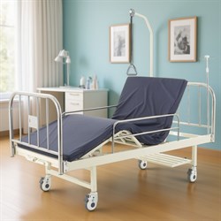 Кровать механическая Med-Mos F-8 (нержавеющая сталь) – удобство и надежность для медицинских нужд - фото 75231