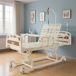 Кровать механическая Med-Mos Е-31 (ABS) с регулировкой высоты для медицинского ухода - фото 75327