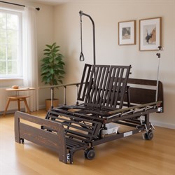 Кровать механическая Med-Mos E-45А (ЛДСП венге) ширина ложемента 120 см - фото 75400