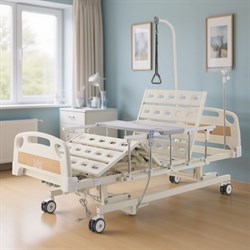 Кровать электрическая Med-Mos DB-6 (ABS) с аккумулятором и удлинением для стационаров и домашнего ухода - фото 75696