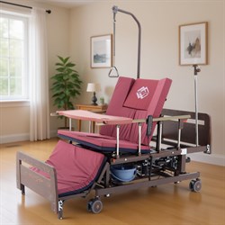 Кровать электрическая Med-Mos DB-11А (ЛДСП венге) с регулировкой высоты ложемента - фото 75754