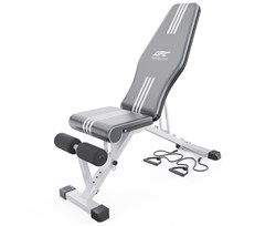 Скамья силовая универсальная DFC с эспандерами DT029 - фото 78607