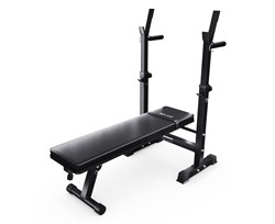 Усиленная скамья со стойками под штангу DFC MELKIN - фото 78626