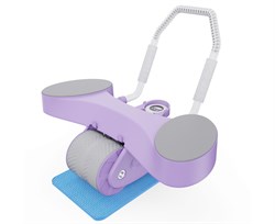 Тренажёр для пресса AB Roller SND-P фиолетовый с ковриком 34 х 17 x 0.6 cм - фото 79183