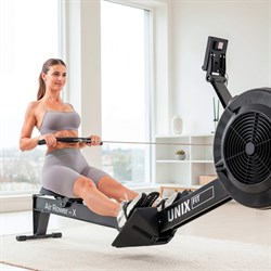 Гребной тренажер UNIX Fit Air Rower-X Black - фото 83247