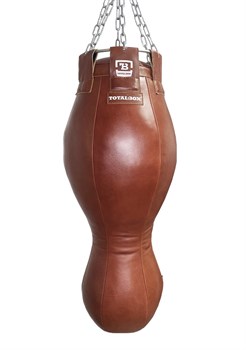 Мешок боксерский набивной Фигурный TOTALBOX кожа 32*110-45 корич - фото 85185