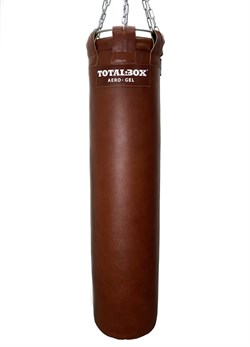 Мешок боксерский гелевый AEROGEL TOTALBOX кожа 30*120-50 корич - фото 85299