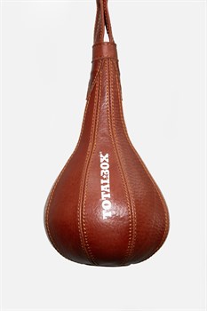Груша боксерская набивная Капля малая TOTALBOX кожа коричневый - фото 85383