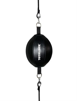 Груша боксерская пневматическая На растяжках TOTALBOX, кожа черный - фото 85386