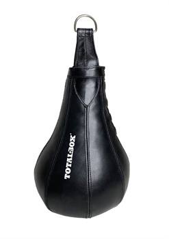 Груша боксерская набивная Капля большая TOTALBOX кожа черный - фото 85475