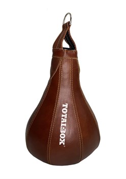 Груша боксерская набивная Капля большая TOTALBOX кожа коричневый - фото 85479