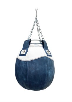 Груша боксерская водоналивная SEA AQUABOX кожа, сине/бел - фото 85550