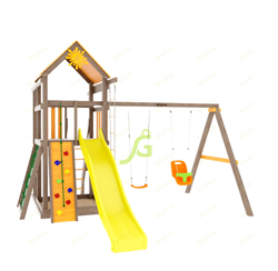 Детская площадка IgraGrad Панда Фани Fort с сеткой - фото 85575