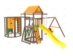 Детская игровая площадка IgraGrad Панда Фани Gride с WorkOut - фото 85678