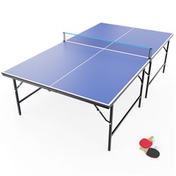 Теннисный стол DFC RQ24002, размер по стандарту ITTF 274 x 152, с сеткой и ракетками - фото 87733