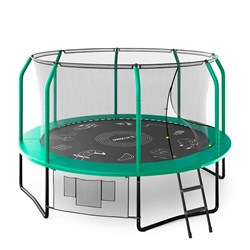 Батут UNIX Line Премиальный с играми / Supreme Game 12 ft (366 см) зеленый - фото 87928