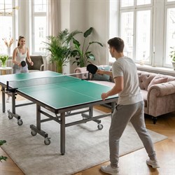 Профессиональный теннисный стол UNIX Line 25 мм MDF зеленый - фото 88122