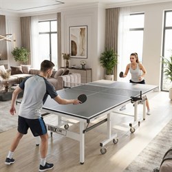 Профессиональный теннисный стол UNIX Line 25 мм MDF серый - фото 88123