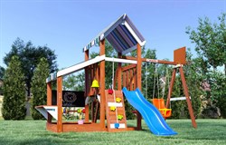 Детская площадка Савушка Тусун 10 с синей горкой - фото 90650