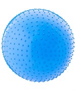 Мяч гимнастический массажный GB-301 65 см, антивзрыв, синий