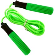 B23649 Скакалка (цвет-Зеленый, ручки пластиковые, шнур ПВХ)