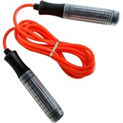 B23649 Скакалка (цвет-Красный, ручки пластиковые, шнур ПВХ)