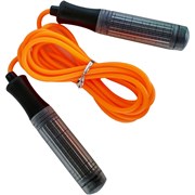B23649 Скакалка (цвет-Оранжевый, ручки пластиковые, шнур ПВХ)