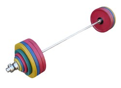 Штанга рекордная олимпийская 232,5 кг в наборе, цветная