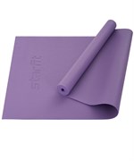 Коврик для йоги и фитнеса FM-101, PVC, 173x61x0,3 см, фиолетовый пастель