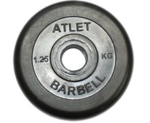 Диск обрезиненный BARBELL ATLET 1.25 кг / диаметр 31 мм